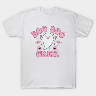 Boo Boo Crew, Cute Ghost, Funny Halloween T-Shirt